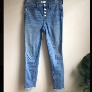 Madewell 9in High Rise Skinny Crop Jeans. Sz 26